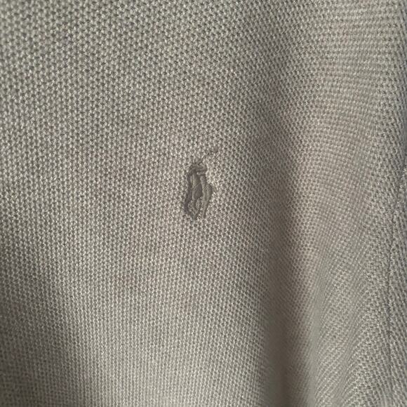 Polo Ralph Lauren 1/4 Zip Light Brown Pullover Sweater Cotton Lightweight 3XB - Picture 3 of 6